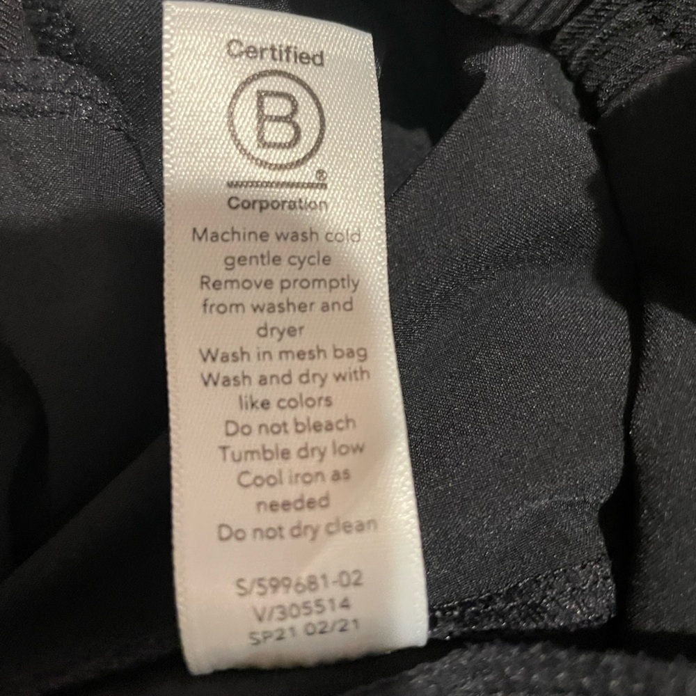 Athleta Brooklyn Textured Black Camo Jogger Size 2 Petite Lightweight Travel - Picture 8 of 11